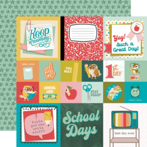 Simple Stories Book Fair 12X12 2X2/4X4 Elements