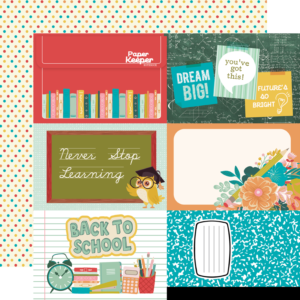 Simple Stories Book Fair 12X12 4X6 Elements