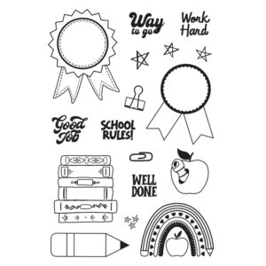 Simple Stories Book Fair Stamps