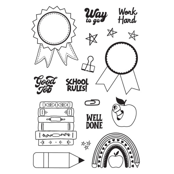 Simple Stories Book Fair Stamps