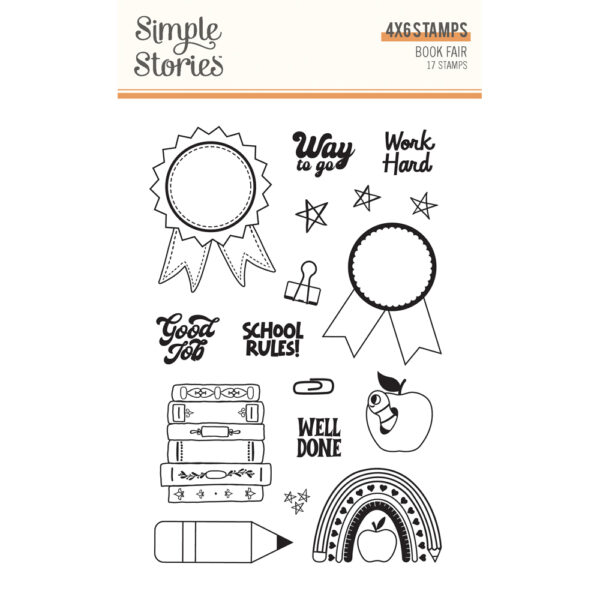 Simple Stories Book Fair Stamps