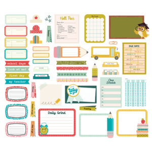 Simple Stories Book Fair Journal Bits & Pieces