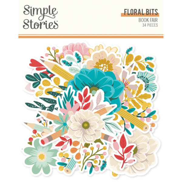 Simple Stories Book Fair Floral Bits & Pieces Simple Stories Book Fair Floral Bits & Pieces