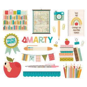 Simple Stories Book Fair Big Bits & Pieces