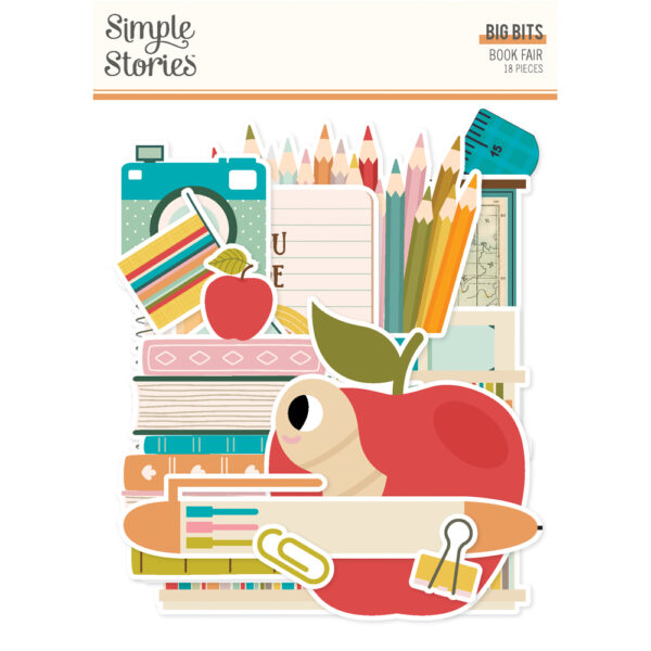 Simple Stories Book Fair Big Bits & Pieces Simple Stories Book Fair Big Bits & Pieces