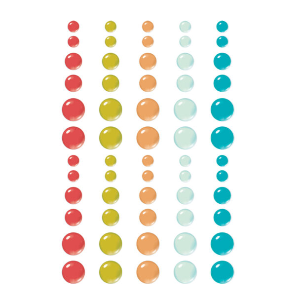 Simple Stories Book Fair Glossy Enamel Dots