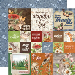 Simple Stories Simple Vintage Woodlands 12X12 2X2/4X4 Elements