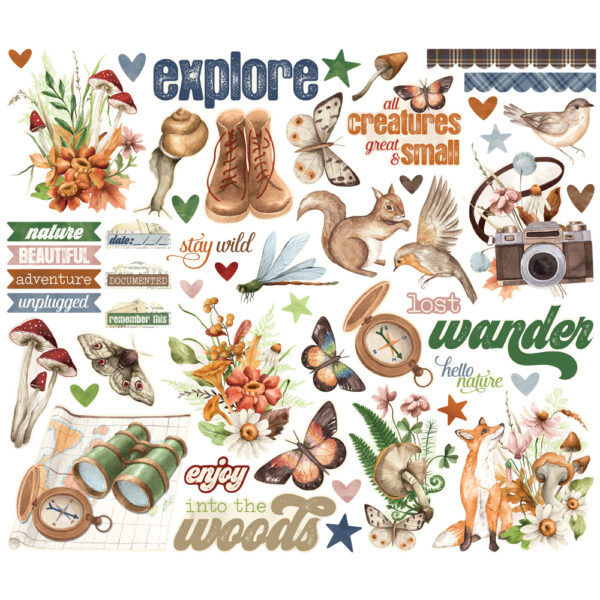 Simple Stories Simple Vintage Woodlands Bits & Pieces