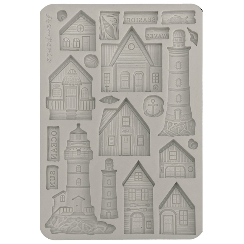 STAMPERIA MOULD SILENT SEA HOUSES AND LIGHTHOUSES