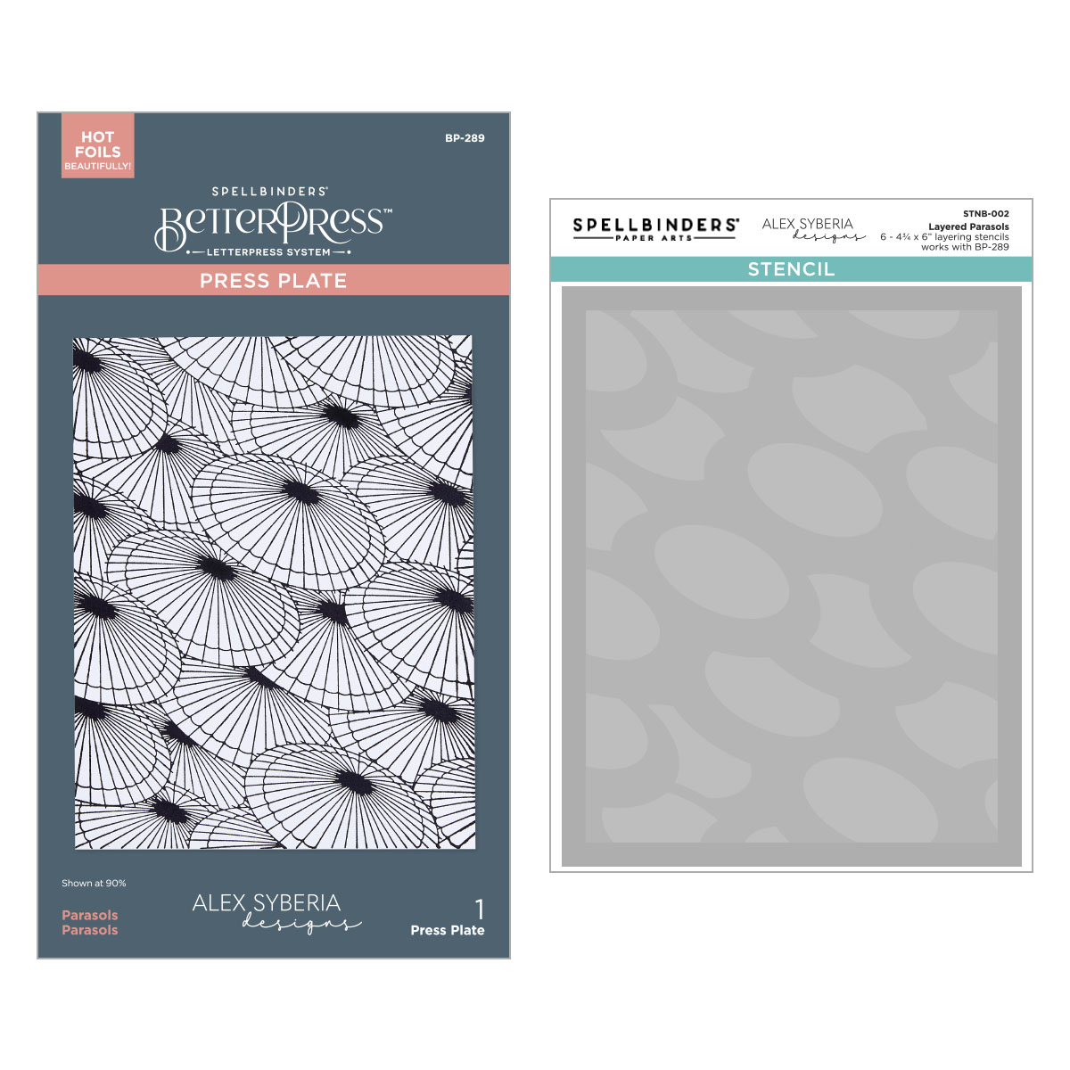 Spellbinders Spring in Kyoto Betterpress & Stencil Bundle From the Spring in Kyoto Collection By Alex Syberia Designs