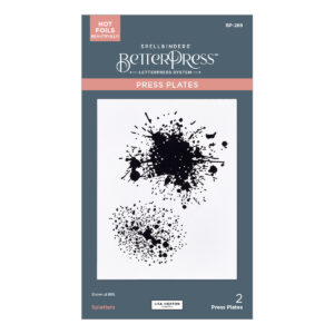 Spellbinders Splatters Betterpress Plate From the Wildflowers Collection By Lisa Horton