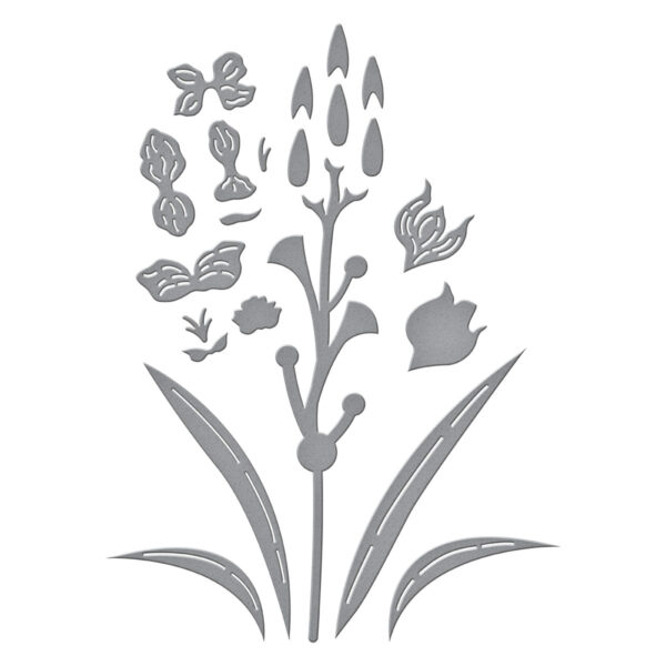 Spellbinders Layered Gladiolus Etched Dies From the Wildflowers Collection By Lisa Horton