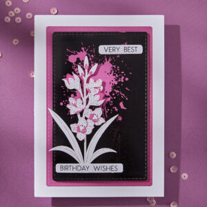 Spellbinders Layered Gladiolus Etched Dies From the Wildflowers Collection By Lisa Horton