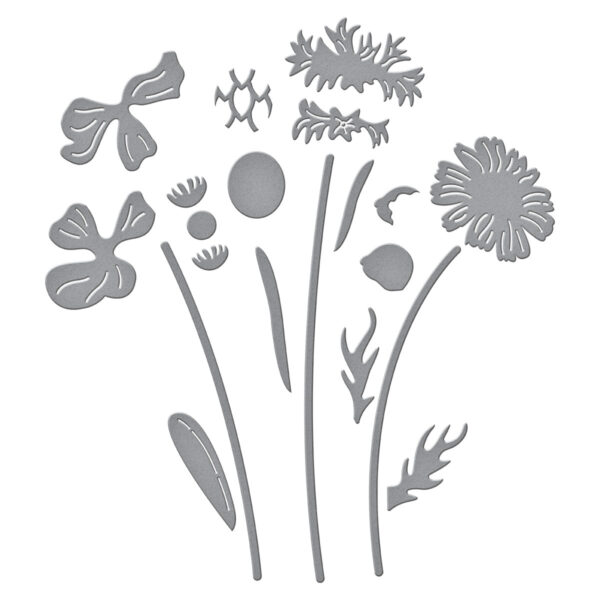 Spellbinders Layered Wildflowers Etched Dies From the Wildflowers Collection By Lisa Horton