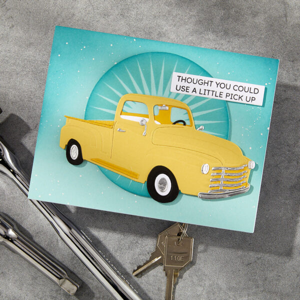 Spellbinders Radiant Starburst Betterpress Plate From the Classic Road Legends Collection By Mindy Eggen
