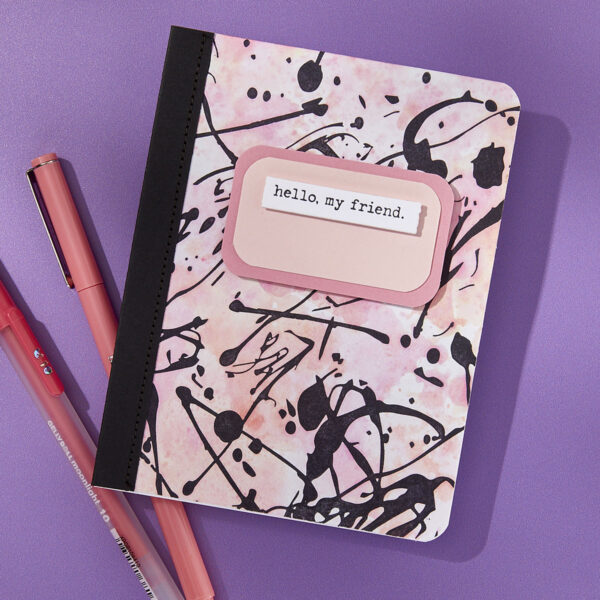 Spellbinders Piatto Betterpress 'A Note From Me To You' In Metallo Per Scrapbooking