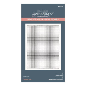 Spellbinders Journal Grid Registration Press Plates From the Take Note Collection