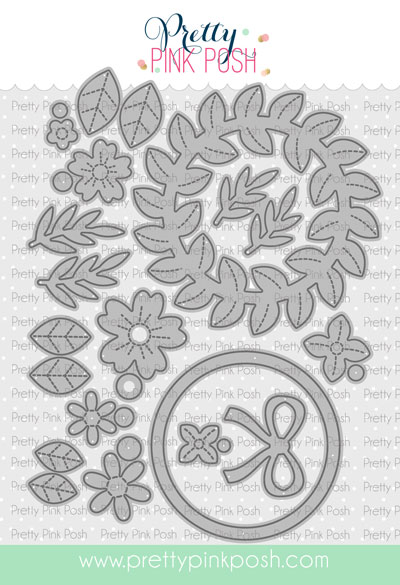 Pretty Pink Posh Die Floral Wreath Builder