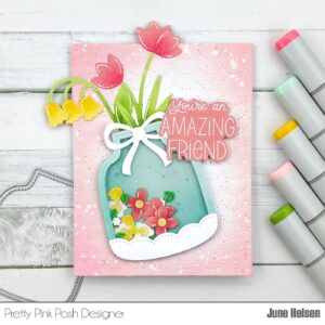 Pretty Pink Posh Die Vase Shaker