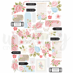 Uniquely Creative Patchwork Roses Cut-a-part Sheet