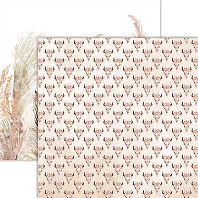 Reminisce Desert Rose 12X12 Texas Longhorn