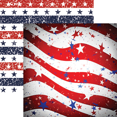 Reminisce Red, White, Blue 12X12 Home of the Free