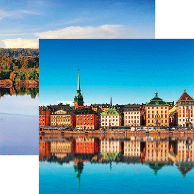 Reminisce Scandanavia 12X12 Gamla Stan, Sweden