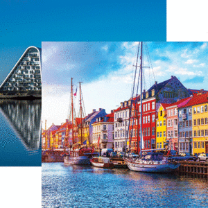 Reminisce Scandanavia 12X12 Nyhavn Pier, Denmark