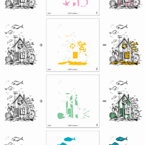 LDRS the Sea Shack Layering Stencils