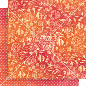 Graphic 45 Seas the Day 12X12 Hugs & Fishes