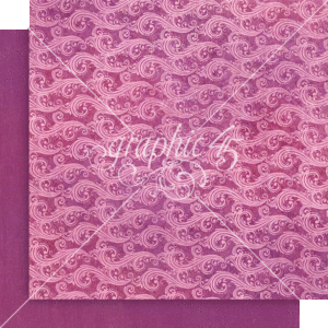 Graphic 45 Seas the Day 12X12 Purple Violet Pattern & Solid Sheet