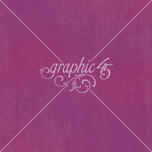 Graphic 45 Seas the Day 12X12 Purple Violet Pattern & Solid Sheet