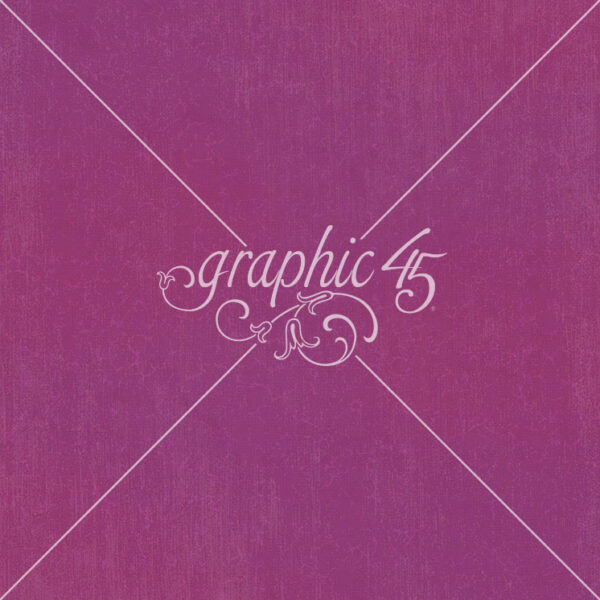Graphic 45 Seas the Day 12X12 Purple Violet Pattern & Solid Sheet