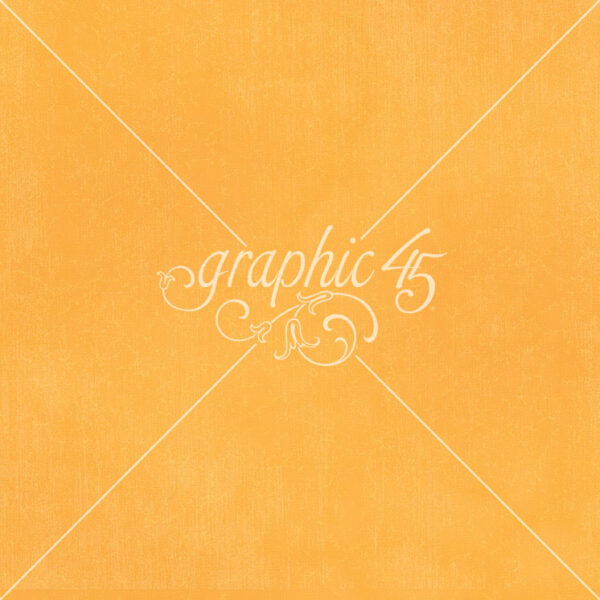 Graphic 45 Seas the Day 12X12 Sunshine Yellow Pattern & Solid Sheet