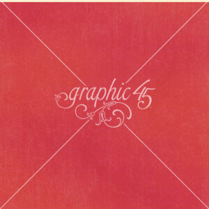 Graphic 45 Seas the Day 12X12 Coral Red Pattern & Solid Sheet