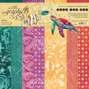 Graphic 45 Seas the Day 8.5 X 11 Patterns & Solids Pack