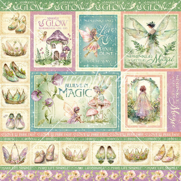 Graphic 45 Fairy Boutique 12X12 Sprinkle A Little Magic