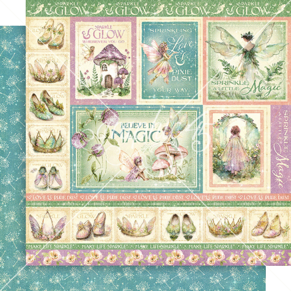 Graphic 45 Fairy Boutique 12X12 Sprinkle A Little Magic Graphic 45 Fairy Boutique 12X12 Sprinkle A Little Magic