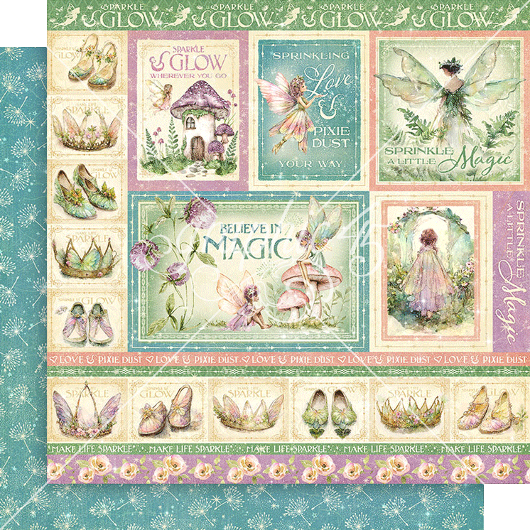 Graphic 45 Fairy Boutique 12X12 Sprinkle A Little Magic