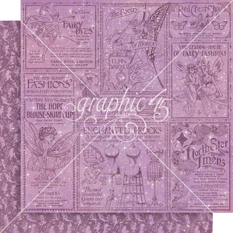 Graphic 45 Fairy Boutique 12X12 Newsworthy