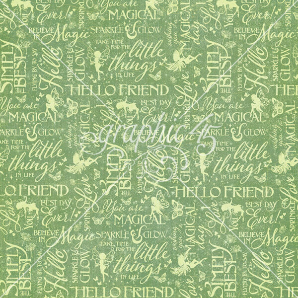 Graphic 45 Fairy Boutique 12X12 Woodland Sprites
