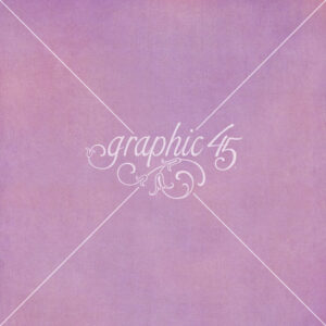 Graphic 45 Fairy Boutique 12X12 Lilac Lavender Pattern & Solid Sheet