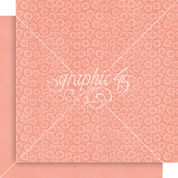 Graphic 45 Fairy Boutique 12X12 Posey Pink Pattern & Solid Sheet Graphic 45 Fairy Boutique 12X12 Posey Pink Pattern & Solid Sheet