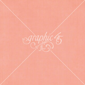 Graphic 45 Fairy Boutique 12X12 Posey Pink Pattern & Solid Sheet