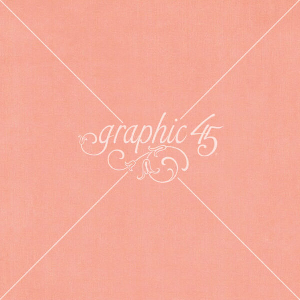 Graphic 45 Fairy Boutique 12X12 Posey Pink Pattern & Solid Sheet