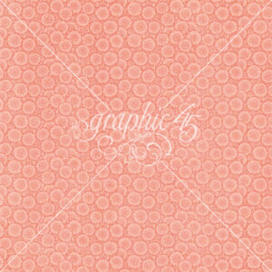 Graphic 45 Fairy Boutique 12X12 Posey Pink Pattern & Solid Sheet