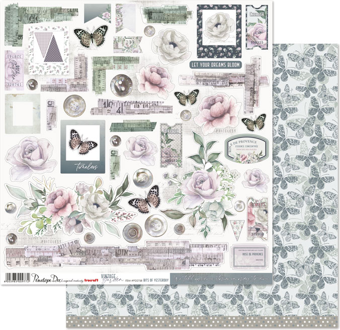 Penelope Dee Vintage Garden 12X12 Bits of Yesterday