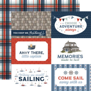 Carta Bella Seashore 12X12 6X4 Journaling Cards