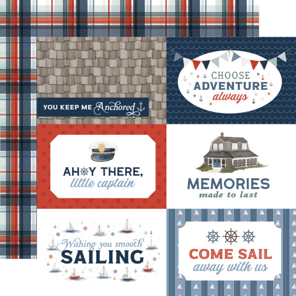 Carta Bella Seashore 12X12 6X4 Journaling Cards