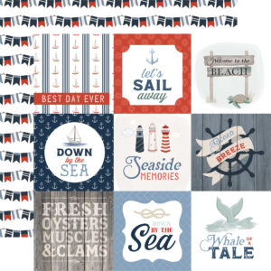 Carta Bella Seashore 12X12 4X4 Journaling Cards